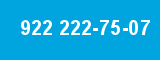 922 222-75-07 922 222-75-07